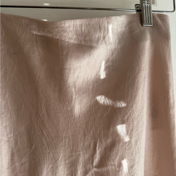 Aritzia Midi Satin Slip Dress in Pearly Pink White - Picture 5 of 10